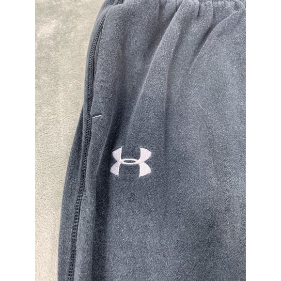 Under Armour Boys Youth Large Black Fleece Sweatpants Workout athletic joggers - Picture 9 of 10